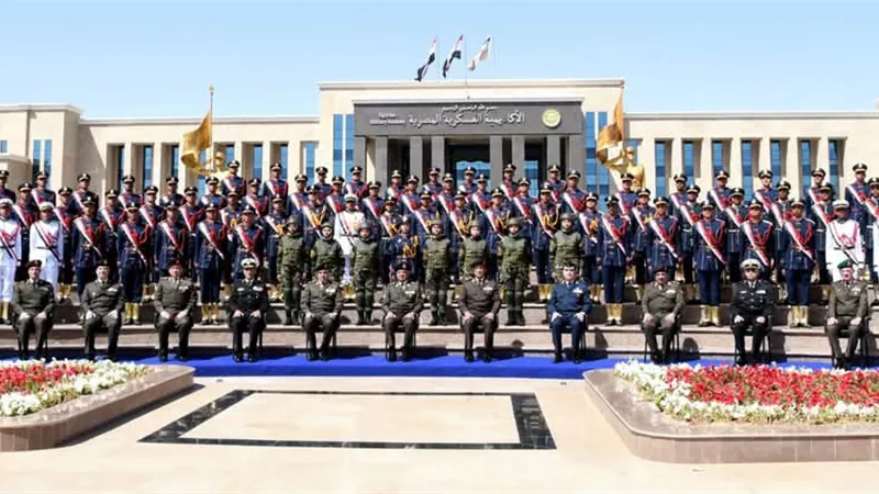 وزير الدفاع يشهد حفل إنتهاء فترة الإعداد العسكرى لطلبة الأكاديمية العسكرية والكليات العسكرية