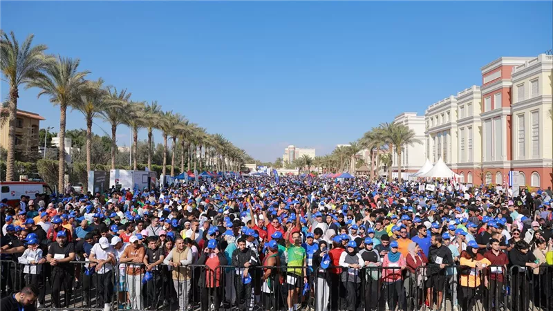 بالصور.. تفاصيل أكبر ماراثون من أجل التعليم المتميز بتنظيم الجامعة البريطانية وبرنامج الأمم المتحدة الإنمائي