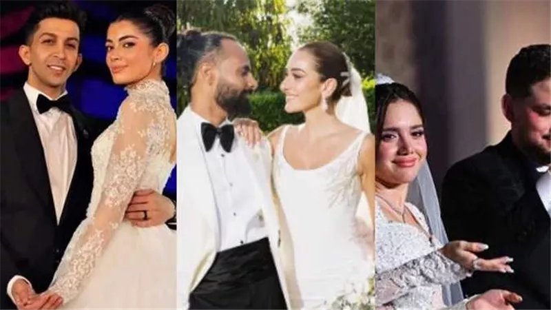 آخرهن أمينة خليل.. حكاية 7 حفلات زفاف أثارت ضجة على السوشيال ميديا في 2025 | شاهد