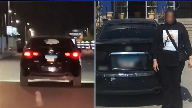  تفاصيل مثيرة في القبض على فتاة طمست لوحات سيارتها بالقاهرة | فيديو 