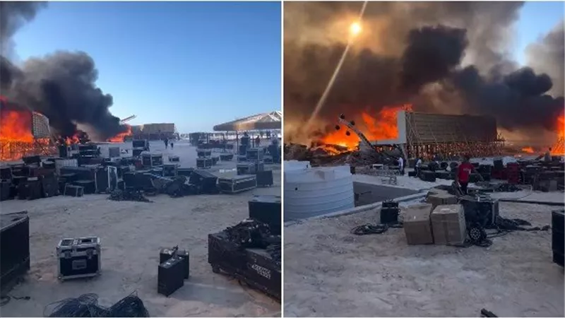  السماعات ولعت.. التفاصيل الكاملة لحريق الساحل الشمالي بعد حفل غنائي ساهر | شاهد