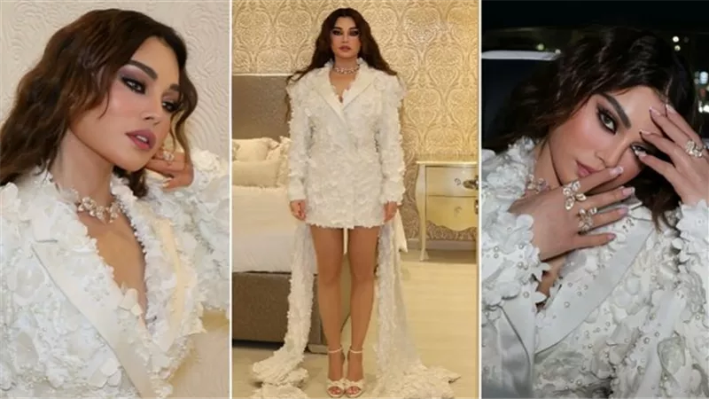  فستان بذيل.. هيفاء وهبي تثير الجدل بإطلالة جريئة | شاهد