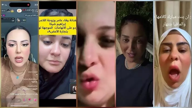  ادّعت لقب بنت الرئيس مبارك.. تفاصيل القبض على التيك توكر في اتهام وفاء عامر بتجارة الأعضاء 
