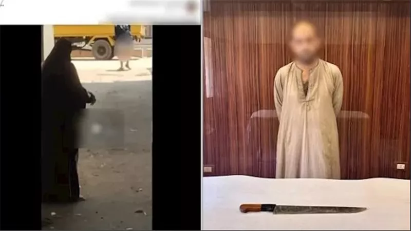 فيديو مثير.. بائع متجول يشهر سكينًا ويرتكب أفعالًا منافية | شاهد