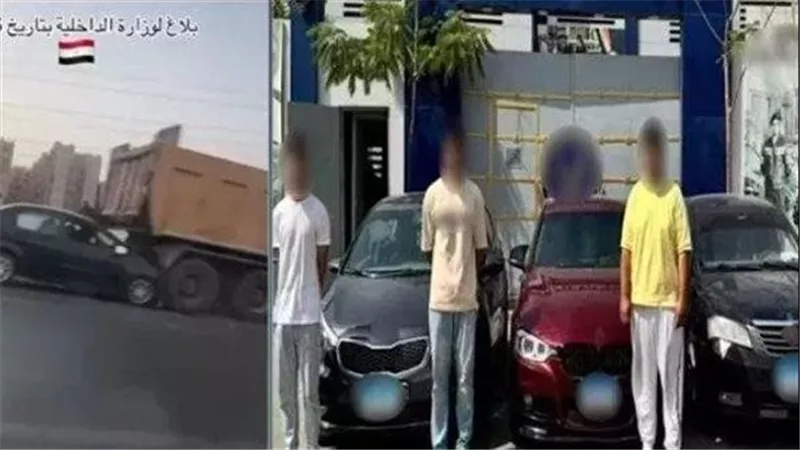تفاصيل الحكم على المتهمين بمطاردة فتيات طريق الواحات