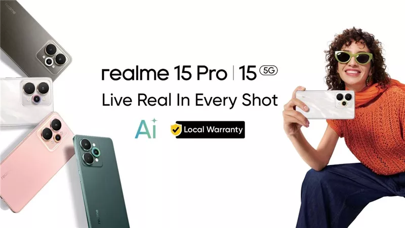 سلسلة realme 15 تطلق هاتف الجيل الجديد بذكاء اصطناعي متطور وكاميرا رائدة