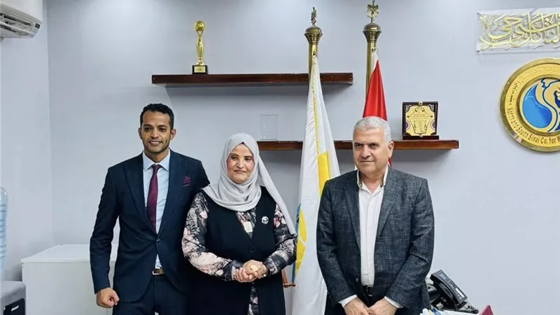 عضو النواب السيدة عايدة السواركة تتابع ازمة المياة بشمال سيناء 
