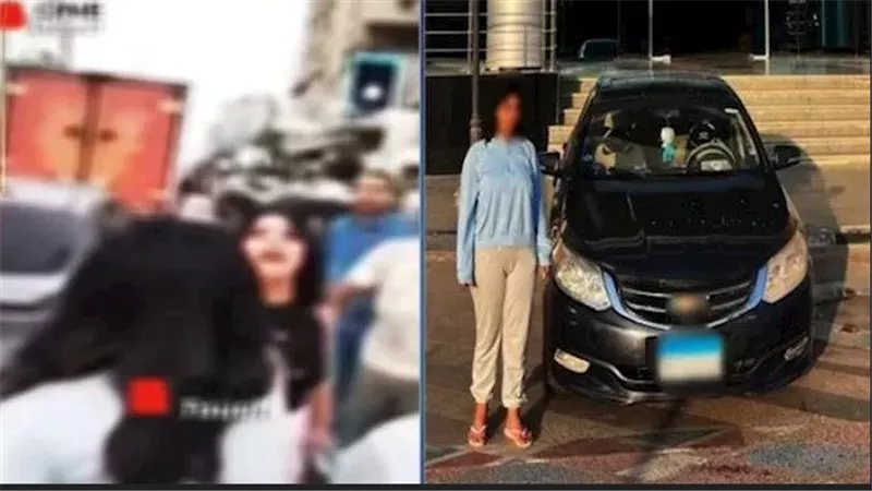 ماشية عكس من غير رخصة.. التفاصيل الكاملة لفيديو اعتداء فتاة على سائق تاكسي | شاهد