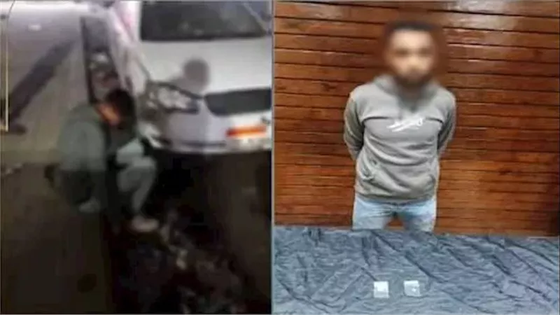 تفاصيل ضبط شاب ظهر في فيديو مثير وهو يسير مترنحًا تحت تأثير المخدرات | شاهد