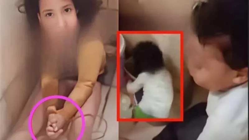 والله لازم أشلّكم.. اعترافات صادمة للمتهمة بتعذيب طفليها داخل الحمام بطنطا | شاهد
