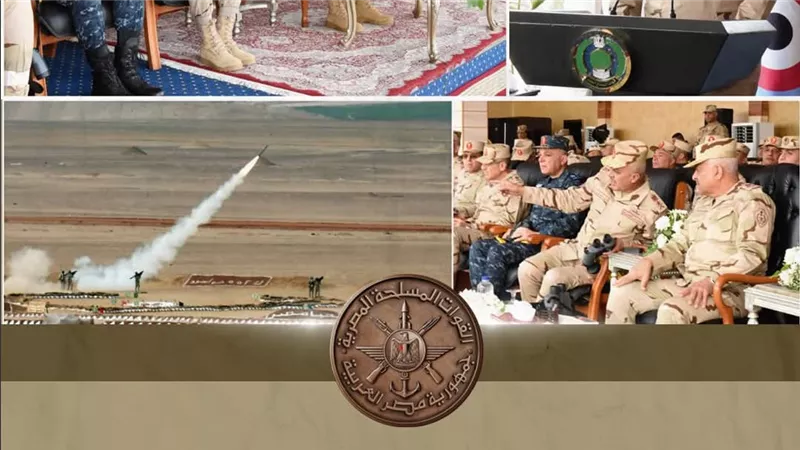 وزير الدفاع يشهد تنفيذ المرحلة الرئيسية للرماية الصاروخية لقوات الدفاع الجوى (صور)